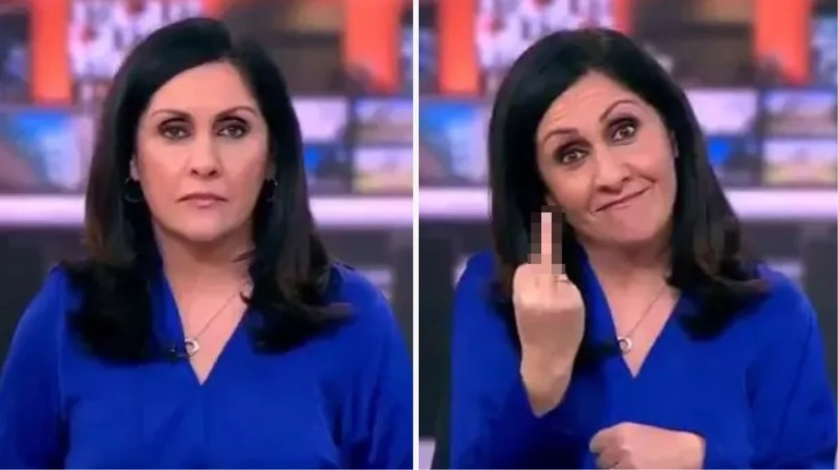 BBC haber spikeri canlı yayında parmak işareti yaptı