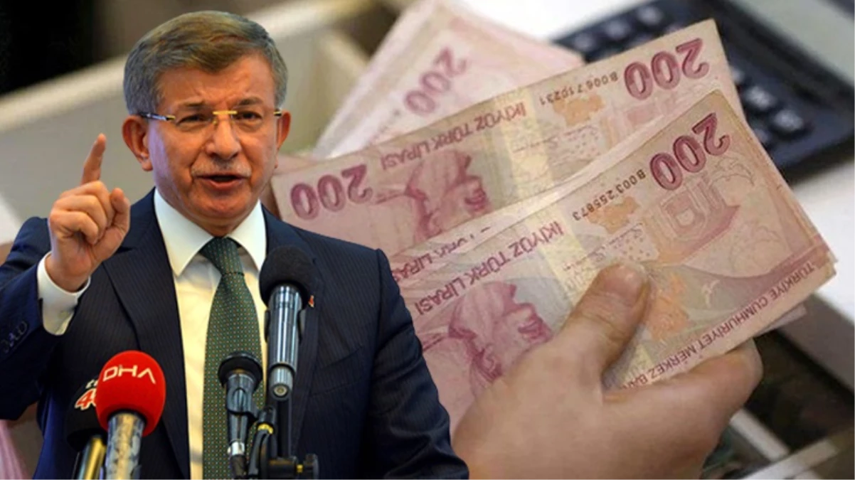 Ahmet Davutoğlu asgari ücret zammı önerisini açıkladı