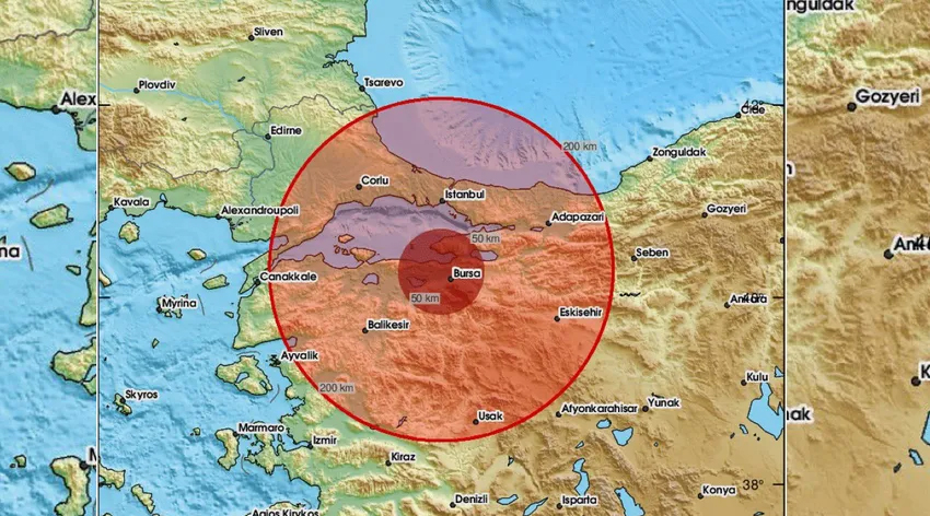 Marmara Denizi'nde 5,1 büyüklüğünde deprem
