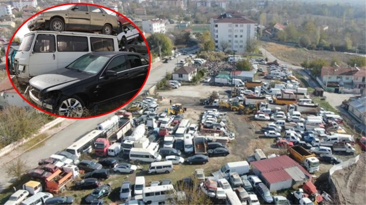 Elazığ'daki araç mezarlığında 500 milyon liralık servet çürüyor
