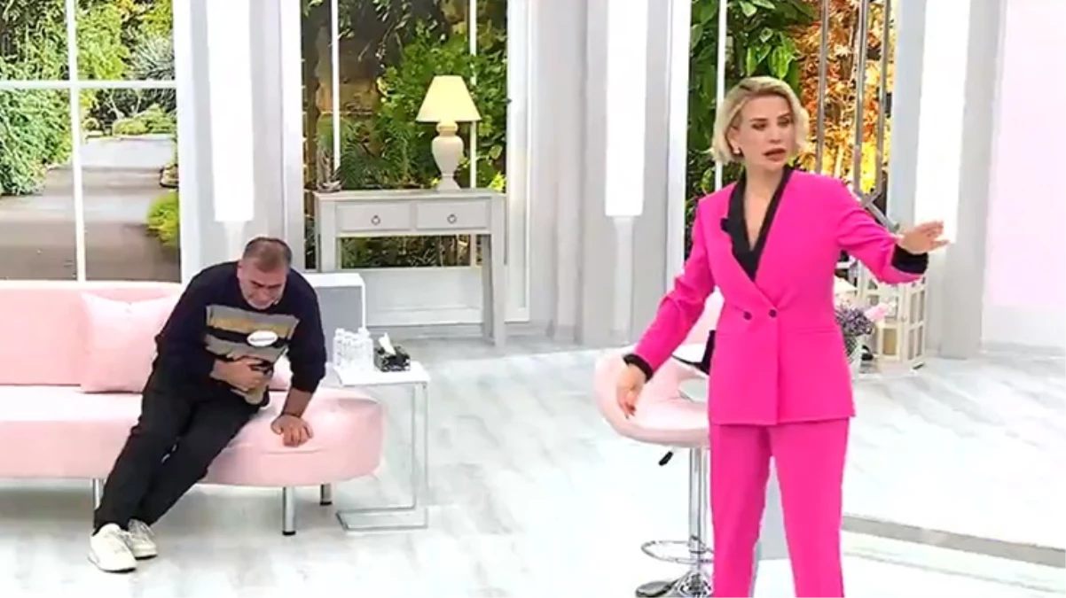 Esra Erol'un programına katılan kadın eşini canlı yayında bayılttı