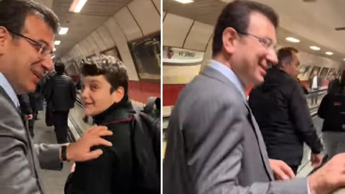 Ekrem İmamoğlu'nun metro ziyareti olay oldu