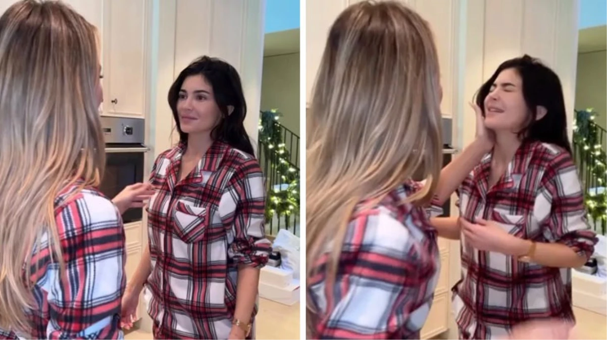 Khloe Kardashian kız kardeşi Kylie Jenner'a tokat attı