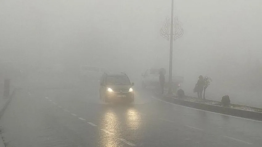 Mardin'de sis nedeniyle görüş mesafesi kısaldı!