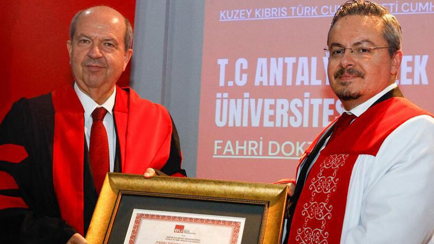 Belek Üniversitesi'nden Ersin Tatar'a fahri doktora
