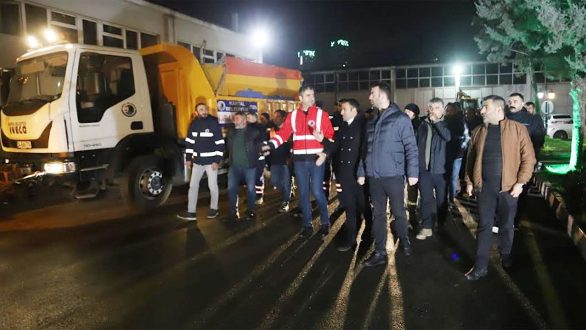 Karşı Belediye ekipleri olası kara karşı teyakkuzda