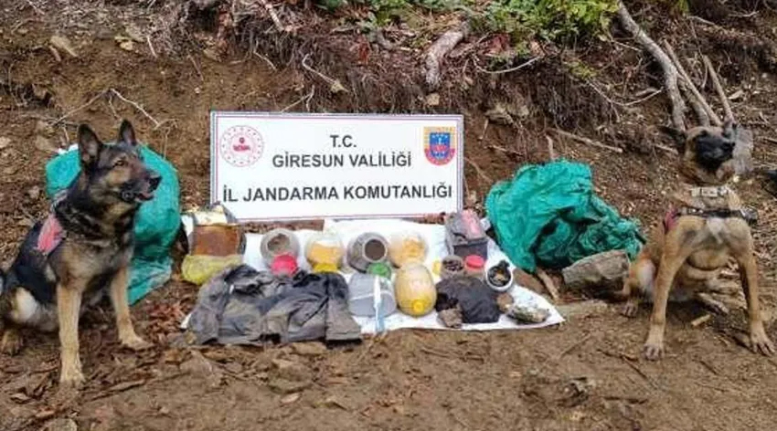Giresun'da terör örgütünün kullandığı sığınak bulundu