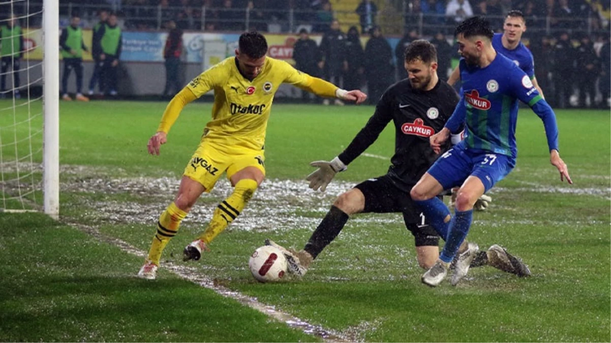 Fenerbahçe, Çaykur Rizespor'u deplasmanda mağlup etti