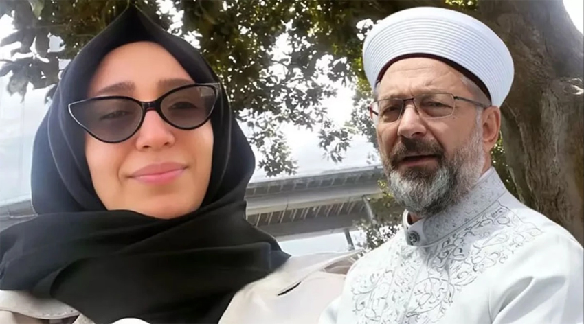 Ali Erbaş'ın kızı arabasının anahtarına şiir yazdı