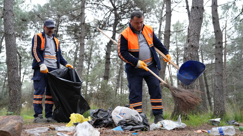 Aydos Ormanı’nda hummalı temizlik çalışması