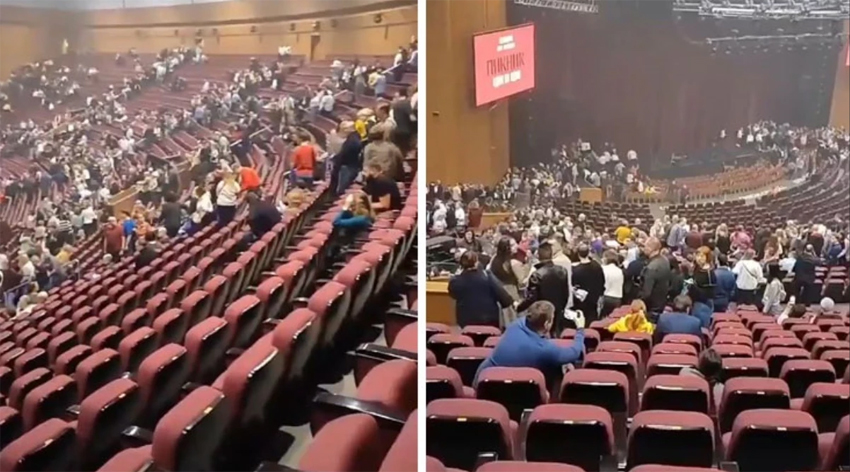 Rusya'daki kanlı saldırıda konser salonun içinden görüntüler