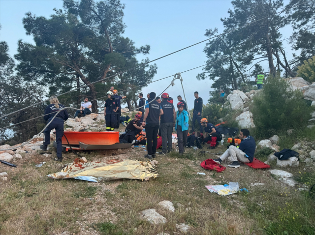 Antalya'daki teleferik kazasından görüntüler facianın vahametini gözler önüne serdi