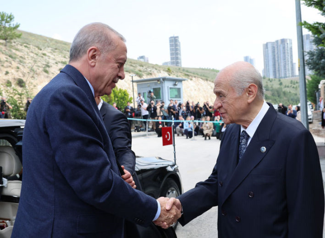 Erdoğan ve Bahçeli seçimden sonra ilk kez bir arada!