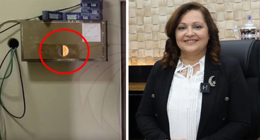 Afyonkarahisar Belediyesi'nde makam odasını çeken gizli kamera düzeneği bulundu