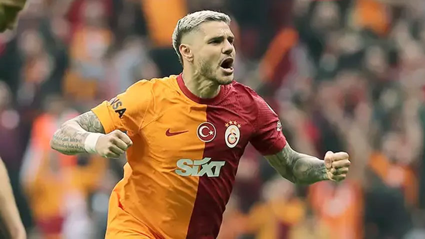Galatasarayda Mauro Icardi tarihe geçti