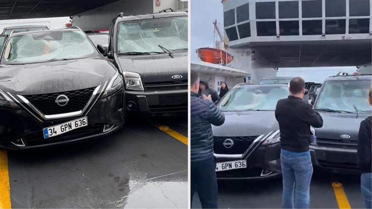 Marmara Denizi'nde korku dolu anlar!