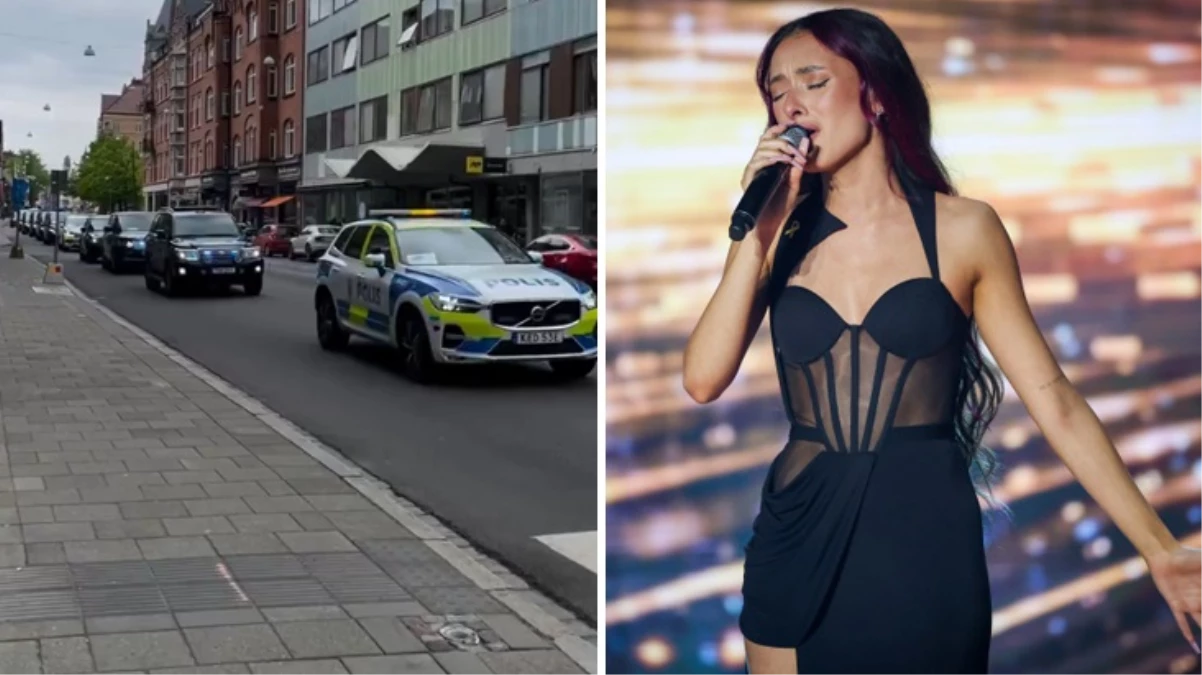 Eurovision'da İsrailli Eden Golan’ı yüz araçlı polis korudu!