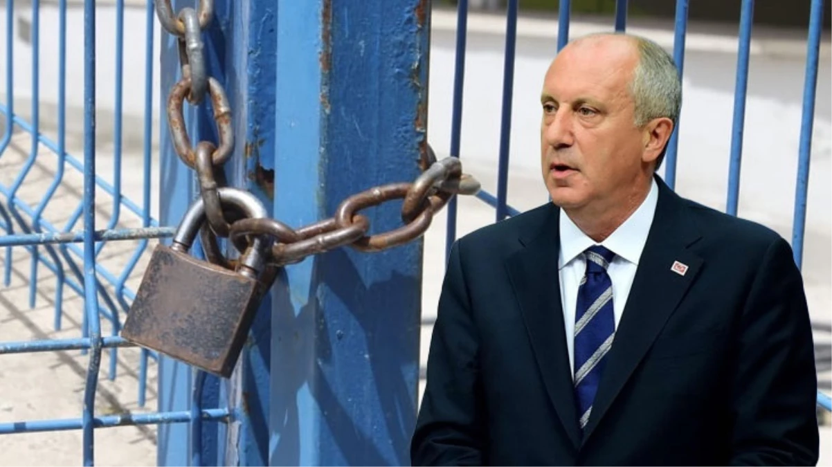 Muharrem İnce genel merkez binasının kapısına kilit vurdu