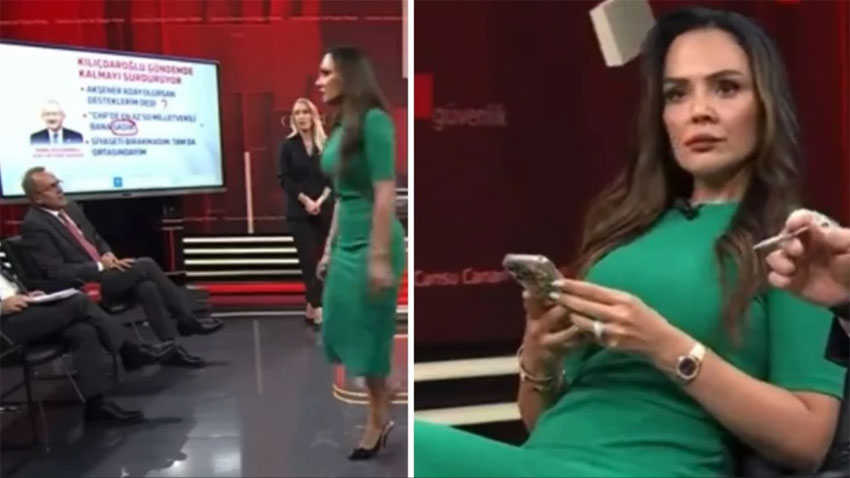Buket Aydın Şaban Sevinç'e kızdı, yayını terk etti