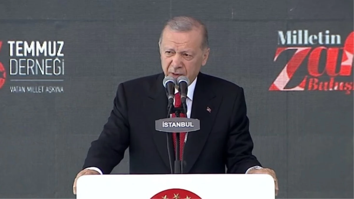 Cumhurbaşkanı Erdoğan'dan 15 Temmuz mesajı