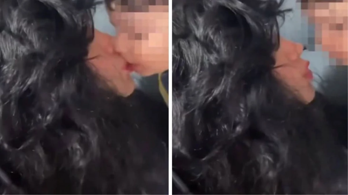 TikTok'ta bir çocuğu öpme rezaleti daha!