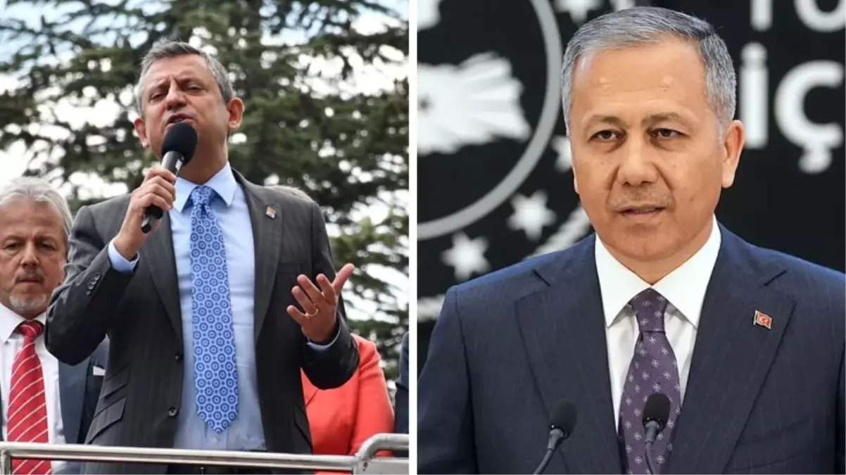 Özgür Özel, Bakan Ali Yerlikaya'yı topa tuttu