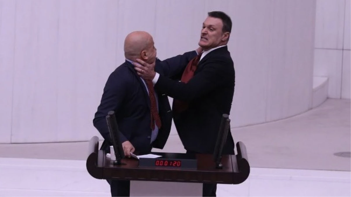 Meclis'teki Can Atalay oturumunda yumruklu kavga