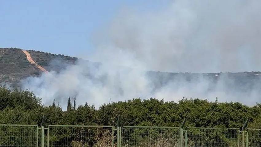 Tuzla'da askeri alanda yangın