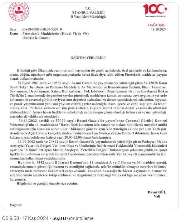 İstanbul'da izinsiz havai fişek atanlar yandı! Cezası öyle böyle değil