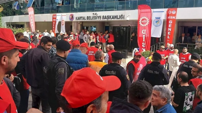Kartal Belediyesi işçileri süresiz greve gidiyor