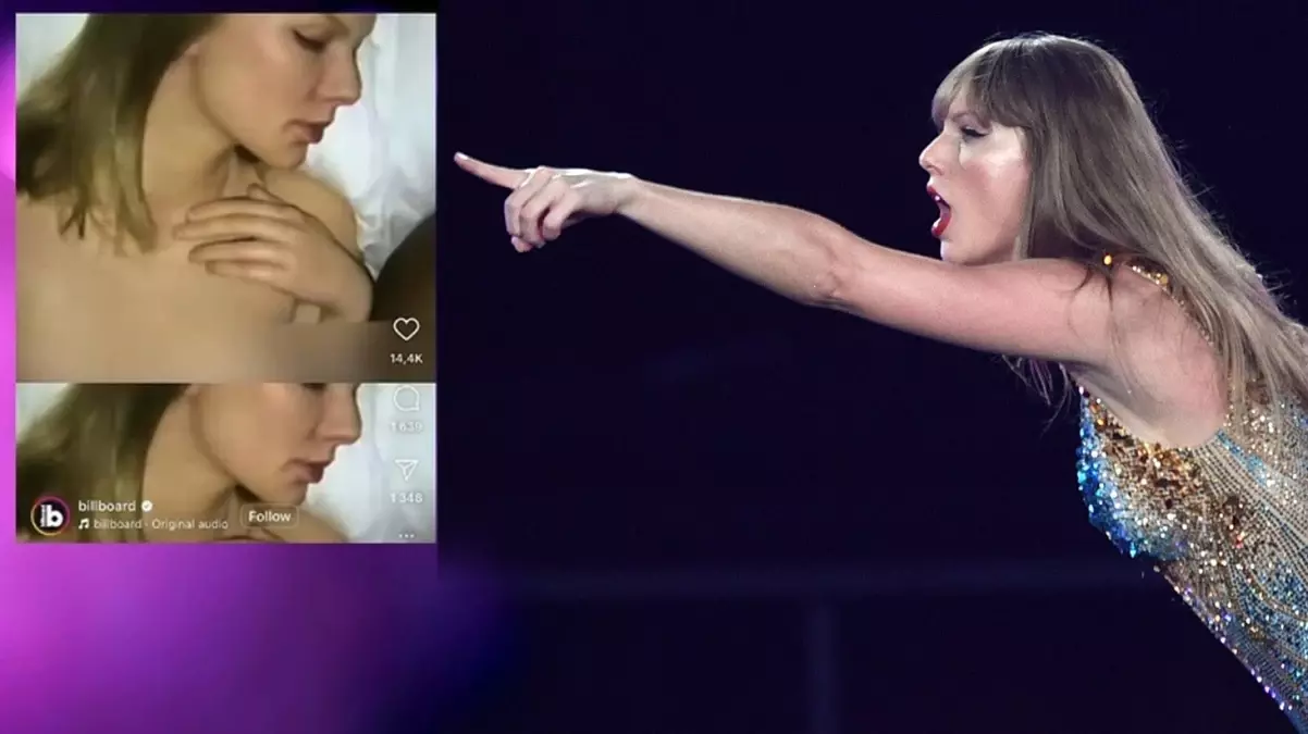 Taylor Swift'in çıplak görüntüleri olay oldu!
