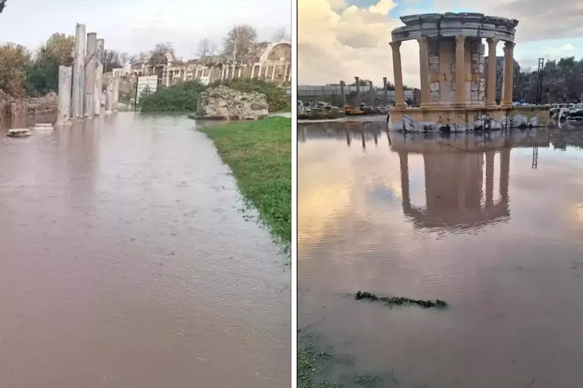 Antalya'yı şiddetli yağışlar hayatı felç etti