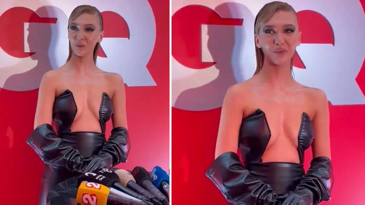 Melisa Döngel dekoltesiyle geceye damga vurdu