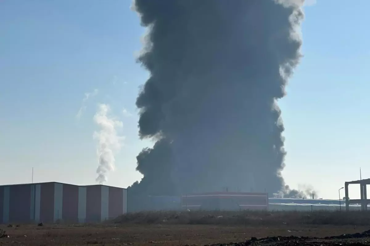 Kırklareli'nde oyuncak fabrikasında yangın!