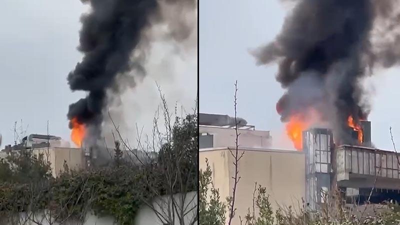 Ataşehir'de AVM'de yangın