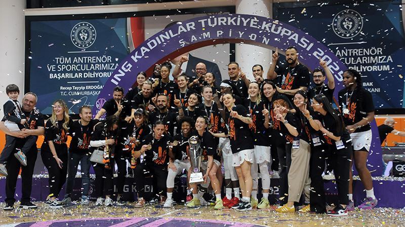 Kadınlar Türkiye Kupası'nda şampiyon ÇBK Mersin