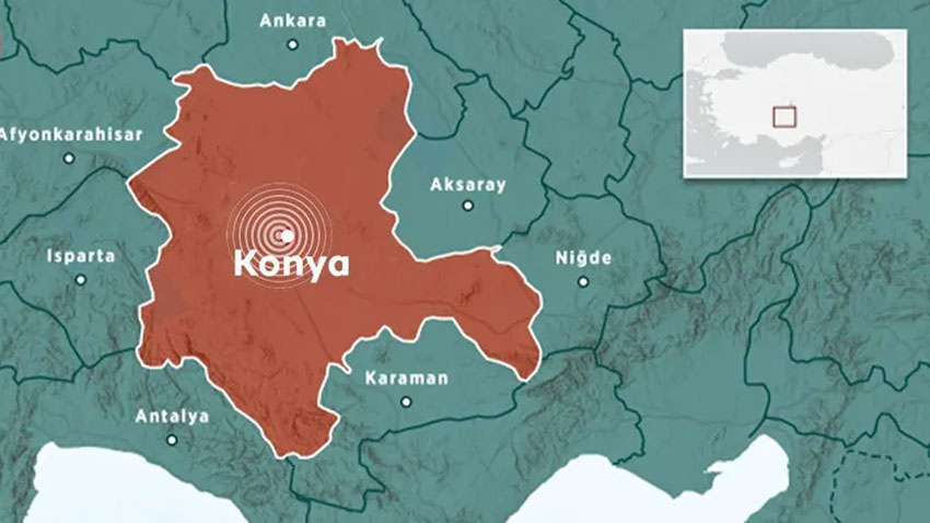 Konya'da 4,2 büyüklüğünde deprem