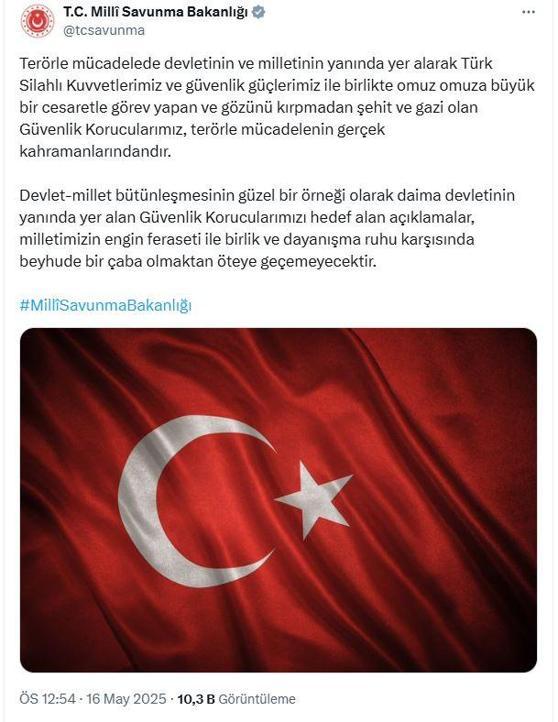 MSB'den 'Güvenlik korucuları' açıklaması