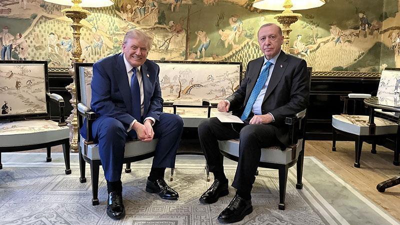 Cumhurbaşkanı Erdoğan Trump ile bir araya geldi