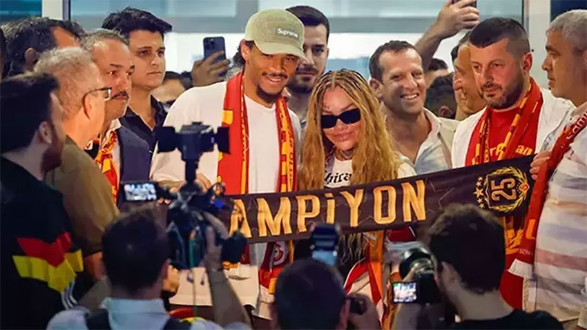 Galatasaray'ın yeni transferi Leroy Sane İstanbul'da!