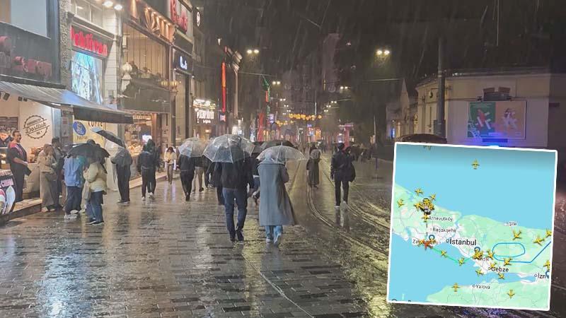 İstanbul'da sağanak yağış etkili oldu