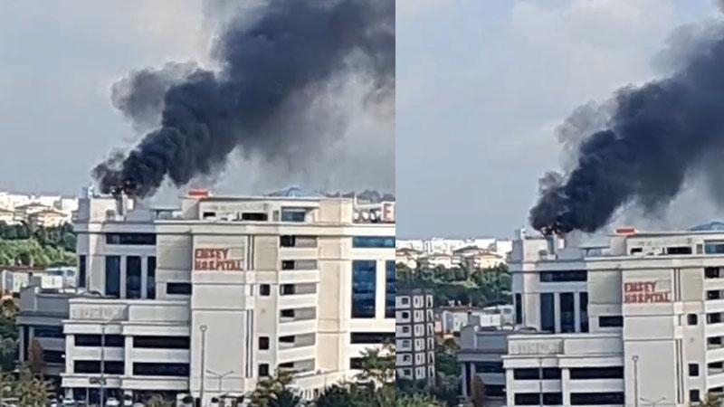 Pendik'te hastanede yangın