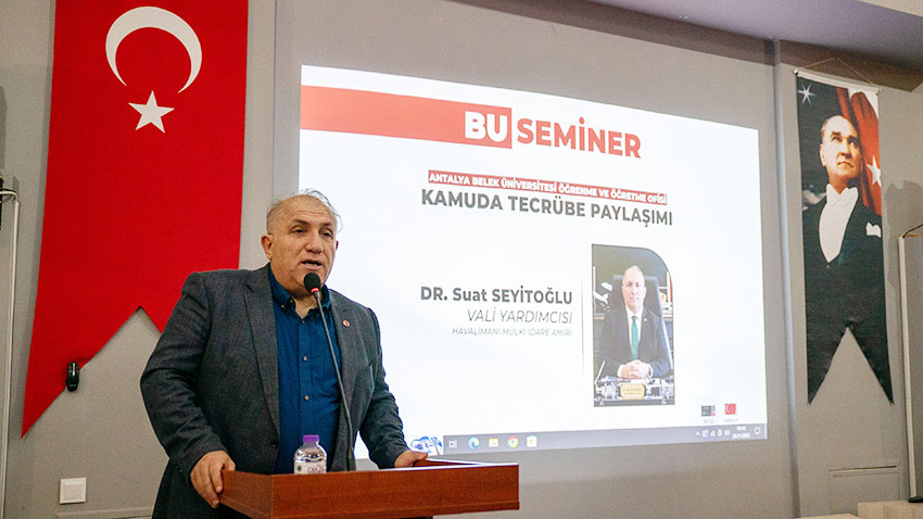 Dr. Suat Seyitoğlu 'Eğitimde 4 T'nin önemi büyük"