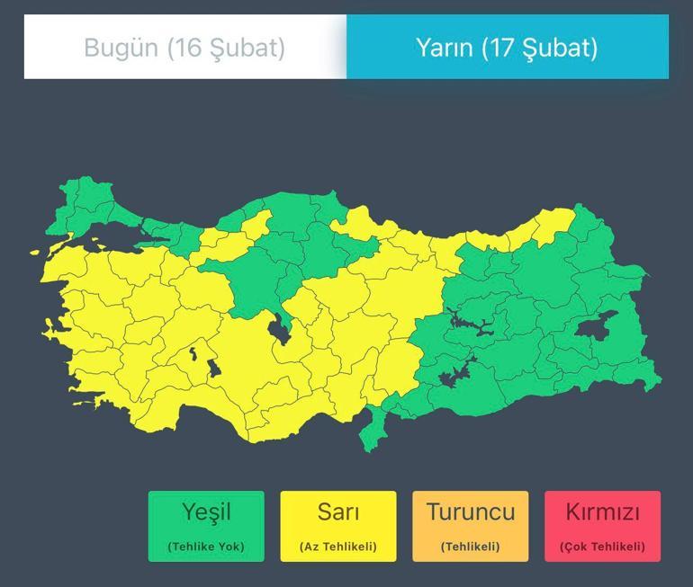 İçişleri Bakanlığı'ndan 'sağanak' ve 'fırtına' uyarısı