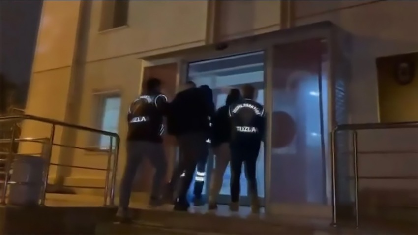 Tuzla’da film gibi uyuşturucu operasyonu