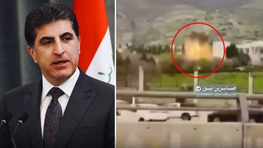 Neçirvan Barzani'nin konutuna saldırı!