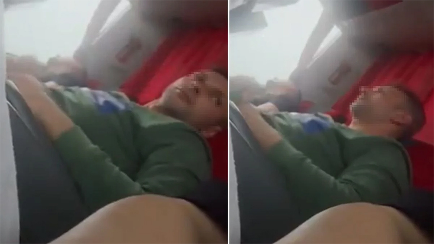 Yolcu otobüsünde taciz skandalı