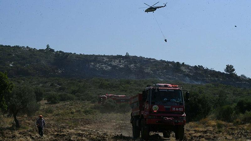 İzmir'de orman yangını