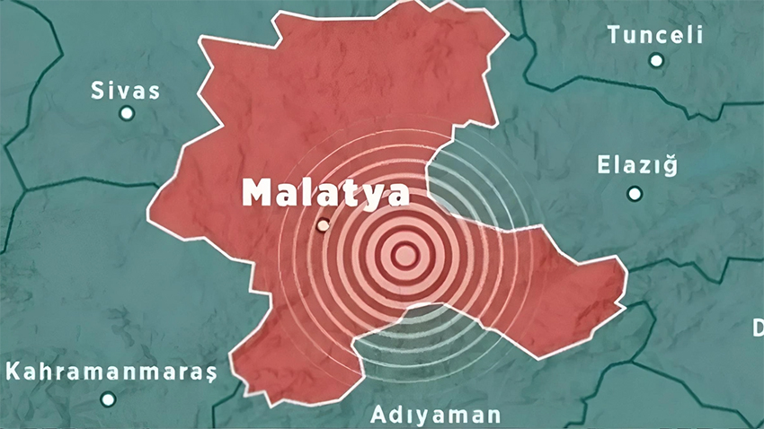 Malatya'da 4,1 büyüklüğünde deprem