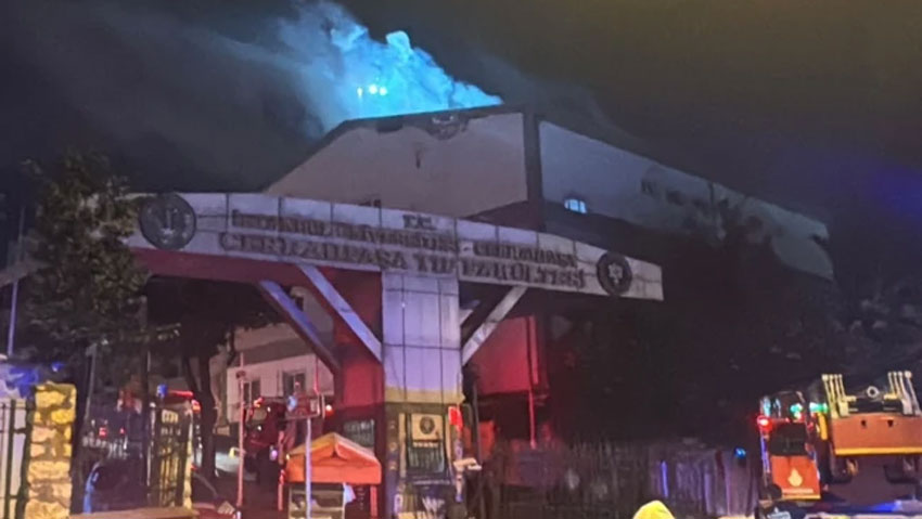 Cerrahpaşa Tıp Fakültesi'nde yangın